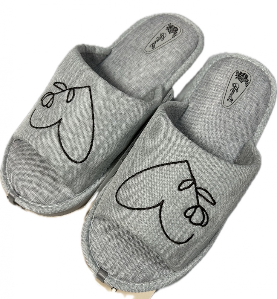 Тапки домашние Gemelli Признание р.36 серый