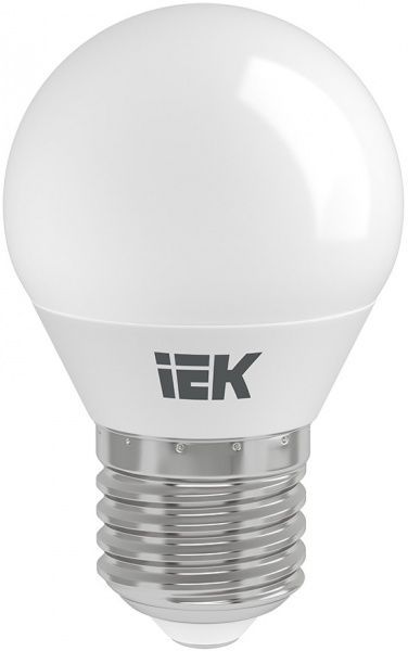 Лампа світлодіодна IEK ECO 5 Вт G45 матова E27 220 В 3000 К 