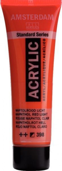 Фарба акрилова нафтоловий червоний світлий 398 20 мл Amsterdam Standart Royal Talens