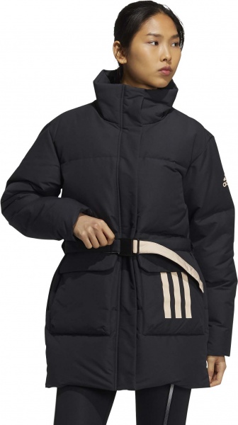 Пуховик Adidas W BELT DWN JKT H23066 р.44 чорний