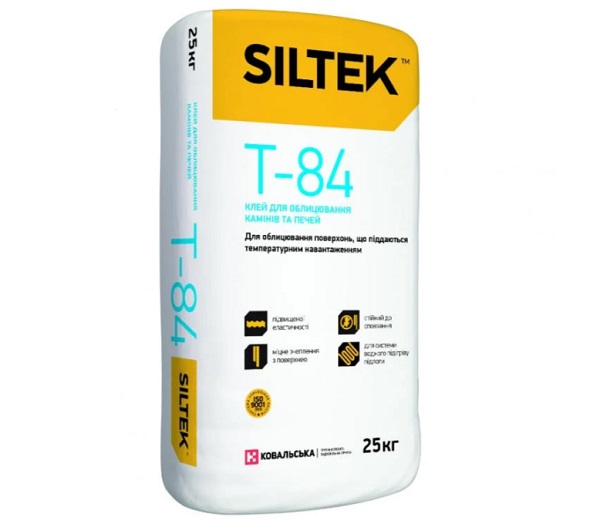 Клей для каминов Siltek T-84 25 кг