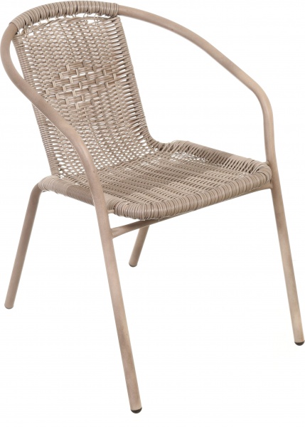 Комплект мебели из искусственного ротанга Рита стол 60х70 см + 2 кресла 58х53х73 см бежевый 