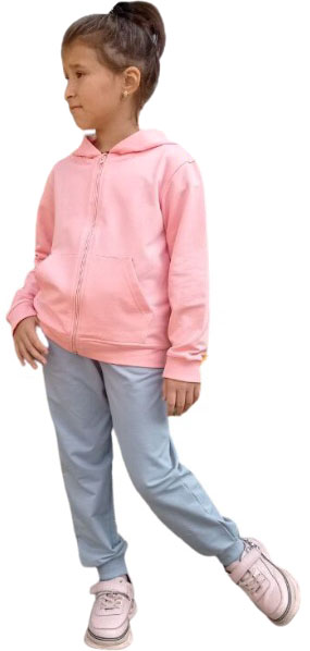 Спортивный костюм Bibo р.146 персиковый с серым 9601 