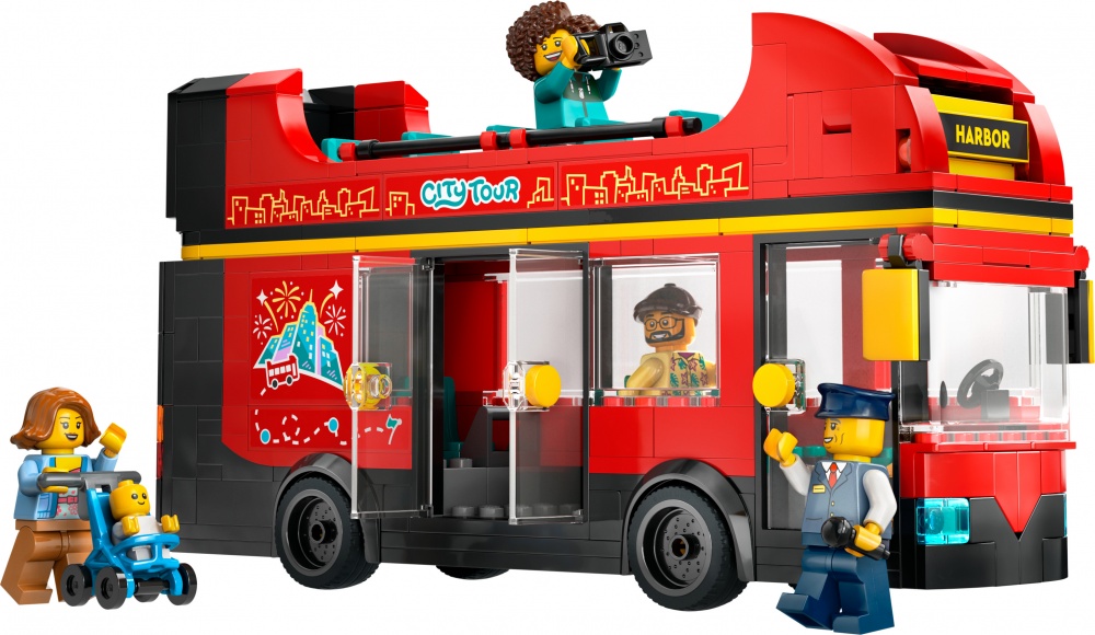 Конструктор LEGO City Красный двухэтажный экскурсионный автобус 60407