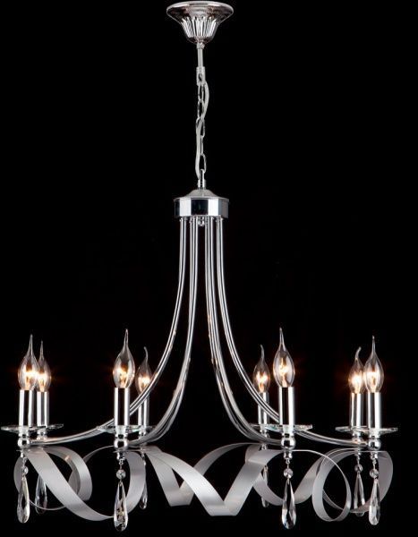 Люстра підвісна Strotskis Adelia 8x60 Вт E14 хром 60064/8 
