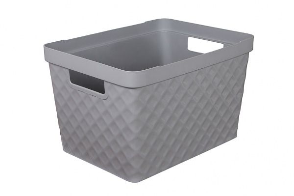 Ящик для зберігання Heidrun 7084 Diamond 17,5 л сірий 230x360x270 мм