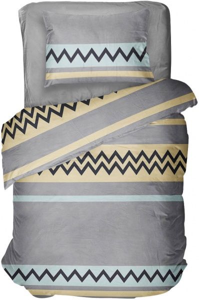 Комплект постільної білизни Yellow Zigzag 1.5 різнокольоровий UP! (Underprice) 