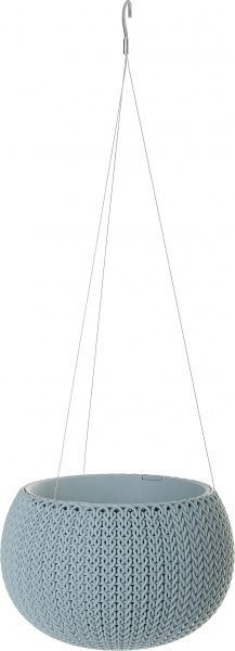 Горщик пластиковий підвісний Keter Cozies S круглий 3,2л бірюзовий 