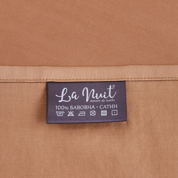 Комплект постельного белья Salerno семейный темно-серый с белым La Nuit 