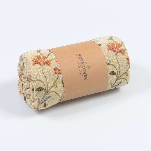 Покривало Квітуча гілка 145x210 см Текстиль-Контакт золотий 