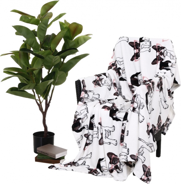 Плед Frannel Dogs 200x220 см разноцветный La Nuit 