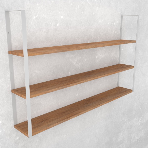 Кронштейн для полок Valore Прямоугольник тройной Loft SW-TR-21 белый