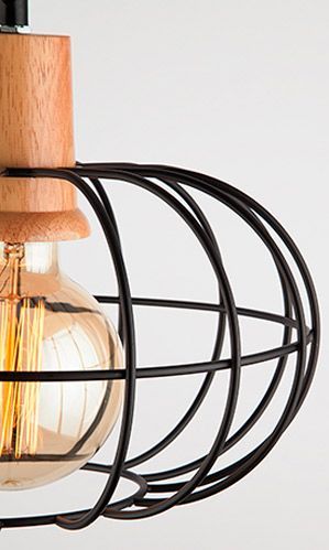 Підвіс Strotskis Carlos 1x40 Вт E14 дерево світле 50076/1 