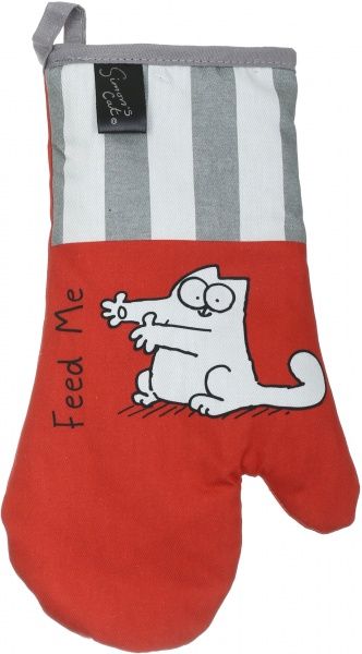 Перчатка-прихватка 2251960274019 18x32 см красный с серым Simon's Cat 