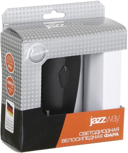 Фонарь велосипедный Jazzway BF2-L3W черный 