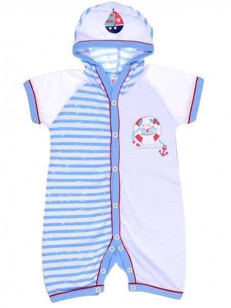 Песочник Татошка с капюшоном р.68 голубой 16195 