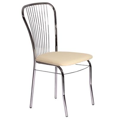 Стілець Цезар хром Неаполь N-16 бежевий