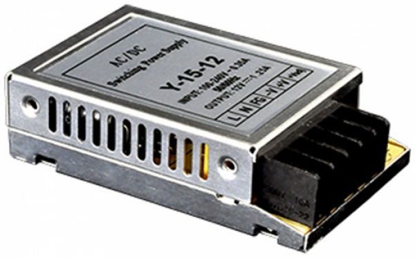 Преобразователь напряжения Светкомплект 12 В 15 Вт IP20 (S-15-12)