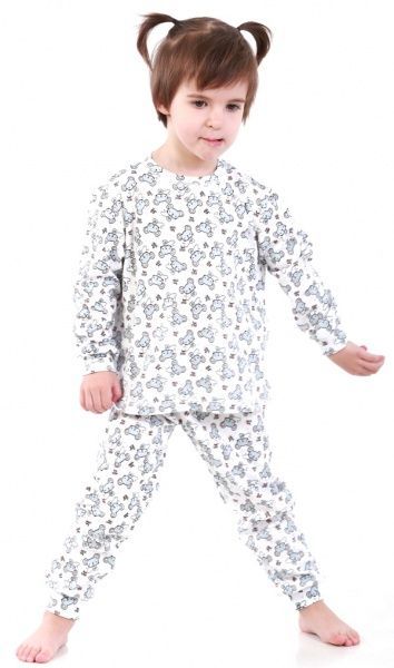 Піжама дитяча Beezy принт мишки р.110 білий 0118 