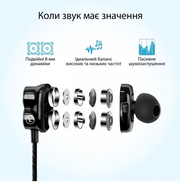 Навушники Promate onyx.blue 