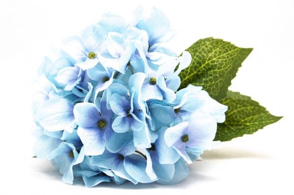 Квітка штучна Гортензія 35 см блакитна 631017