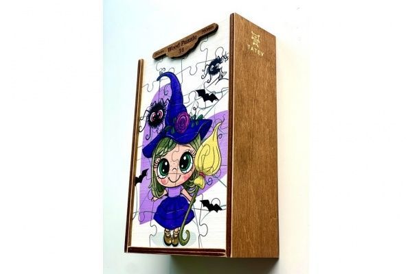 Пазлы деревянные Tatev Маленькая колдунья