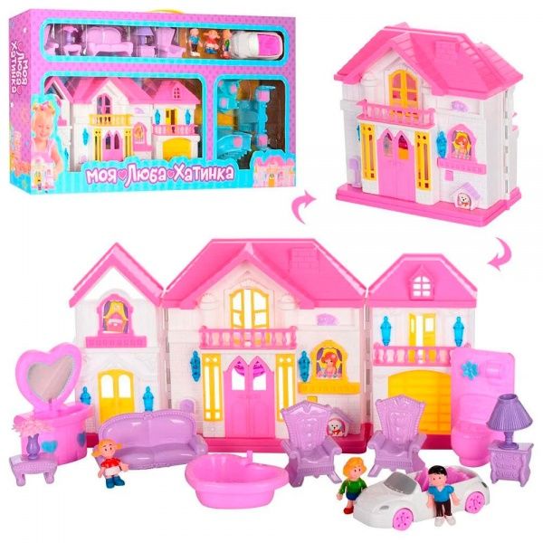 Домик для кукол с мебелью цвет в ассортименте WD-922C-D