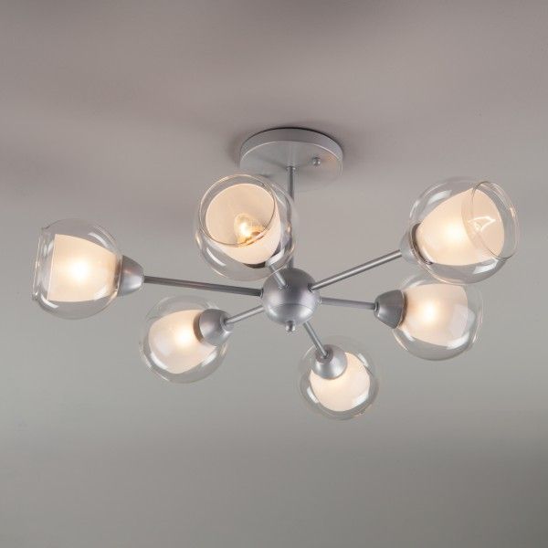 Люстра потолочная Strotskis Vivien 30163/6 6x40 Вт E27 матовое серебро 