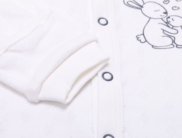 Комбинезон детский унисекс Minikin р.56 молочный 21230556 