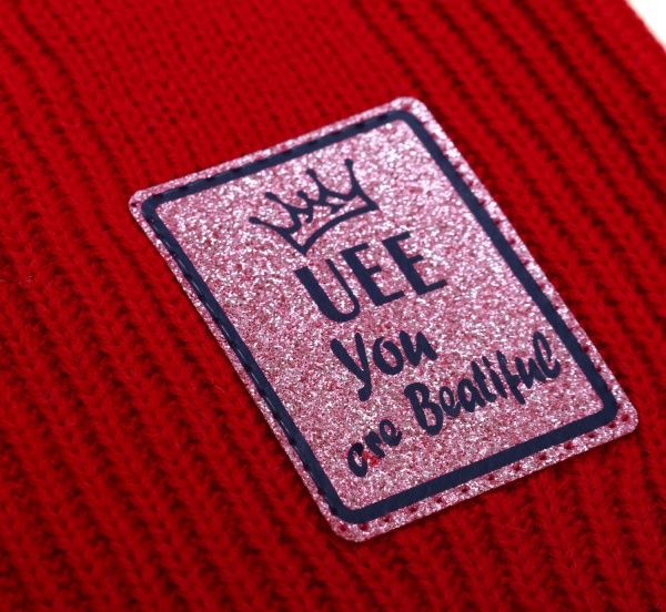 Шапочка дитяча для дівчинки Kraft+ арт. 2602 р.52-54 червоний 