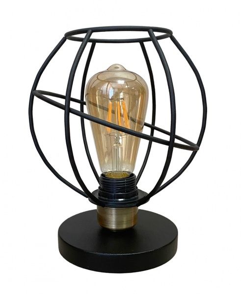 Настольная лампа Геотон 0578-1Н 1x60 Вт E27 бронза/черный 48854 