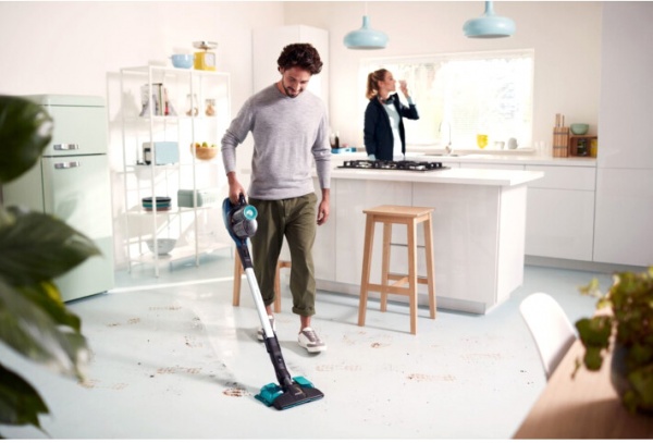 Пилосос акумуляторний Philips SpeedPro Aqua FC6718/01 black/blue 