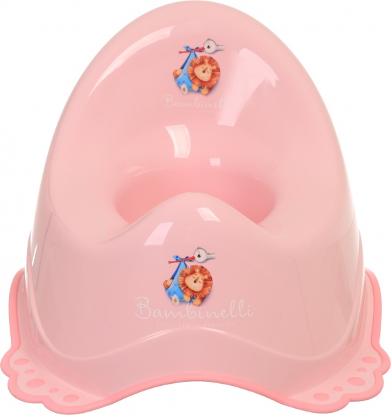 Горшок Bambinelli детский с резинкой розовый 35x30x23 см