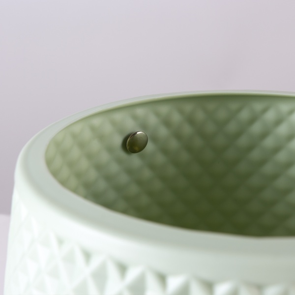 Ваза пластиковая MVM DH-FLOWERS-10 OLIVE 17,5 см 