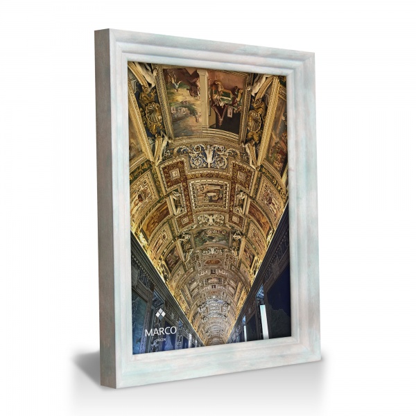 Рамка MARCO decor 2923 1 фото 30х40 см бежевый с синим 