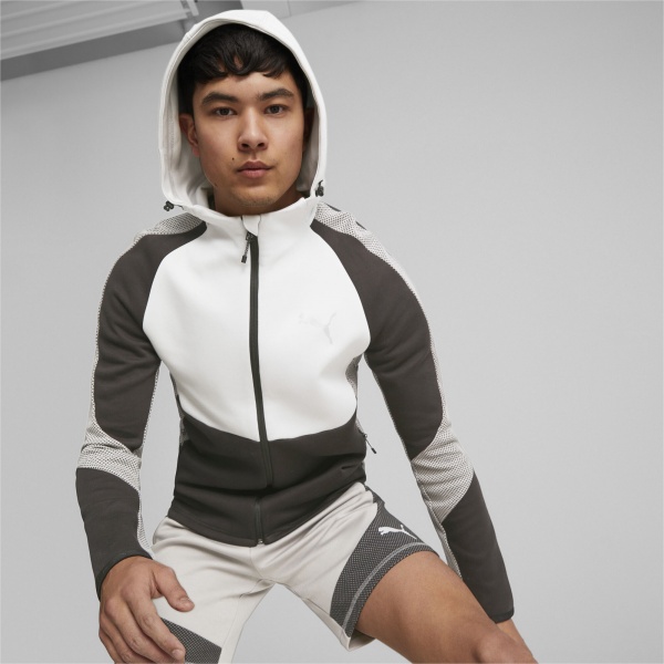 Джемпер Puma EVOSTRIPE FULL-ZIP HOODIE DK 67593014 р.M сірий