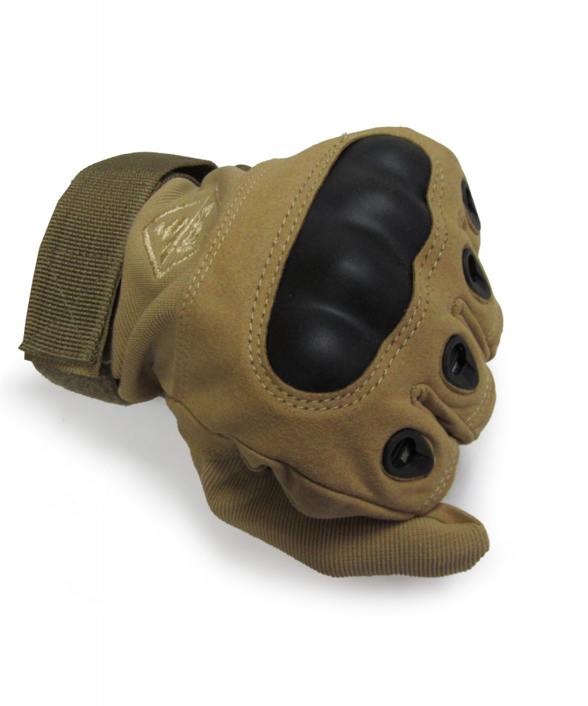 Перчатки тактические 1991 ТМ полнопалые с защитой, Khaki XL