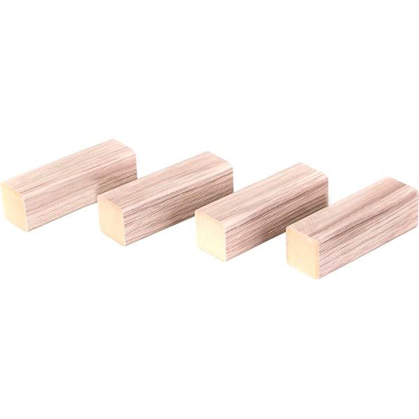 Комплект столбиков ОМиС 4 шт 80x25x25 мм дуб персей