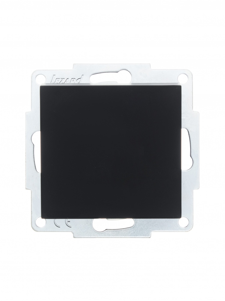 Вимикач одноклавішний Lezard Vesna без підсвітки антрацит 742-4288-100