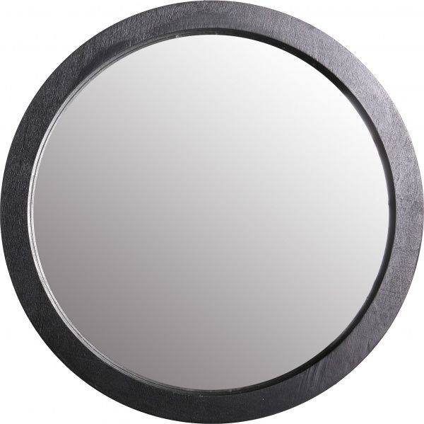 Зеркало Woodville Рондо d29 см черное SS004021 