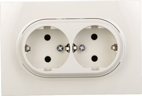 Розетка подвійна HausMark Bela кремовий SNG-SCP.RD20MG21WG-CR