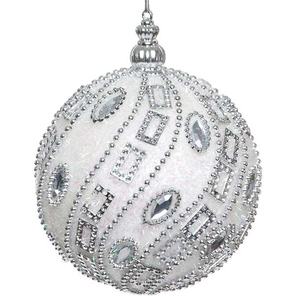 Шарик новогодний Ювелирка SDA75610IW 100 мм