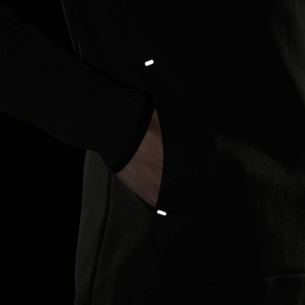 Джемпер Nike M NSW TCH FLC HOODIE PO REFLV CU4493-355 р. L темно-зелений