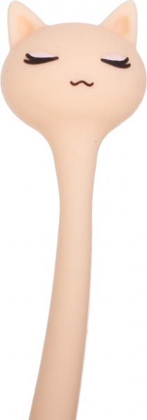 Ручка гелевая оранжевая Киса чернило синее 