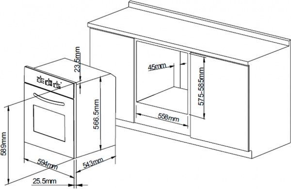 Духова шафа Pyramida F 66 EP IX