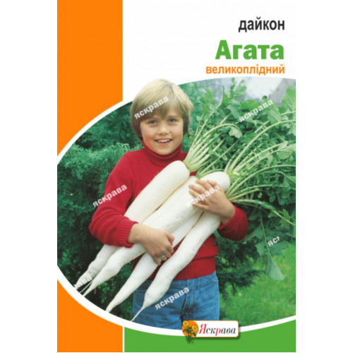 Семена Яскрава редька Дайкон Агата