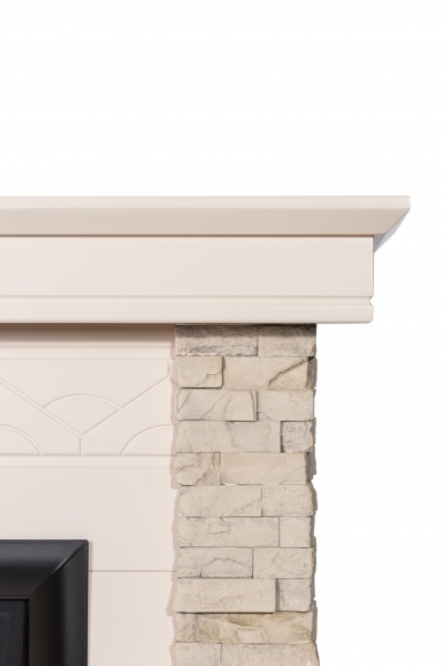 Камінокомплект ASTRA FLAME Честер cream + INVER BLACK