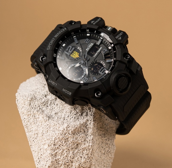 Часы тактические Peremoga. (Гравировка Героям Слава и Трезубец) BESTA (1449)