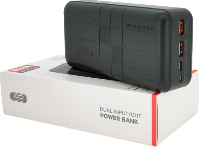 Повербанк Xo PD20W + QC22.5W 30000 mAh (PR189_Black)