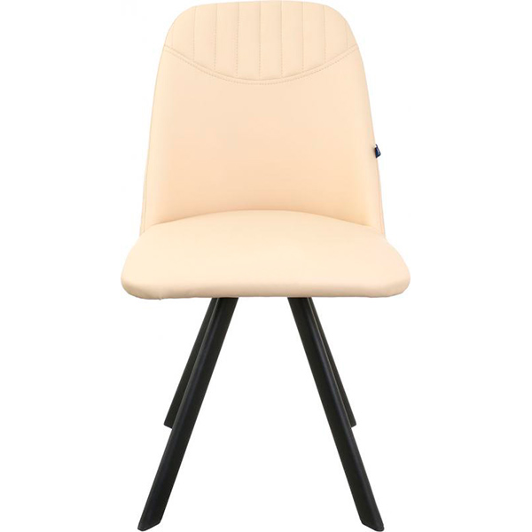 Стул обеденный Nowy Styl Milana 4L black (BOX-2) (CH) Eco-07 черный/молочный